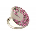 Lusterko kosmetyczne EL-07.3 "Corals I Pink+Grey" ze Swarovski® crystals