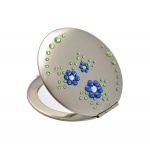 Lusterko kosmetyczne EL-15 "Flowers II Blue" ze  Swarovski® crystals