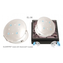 Lusterko kosmetyczne EL-36 "Square Turquoise" ze Swarovski® crystals