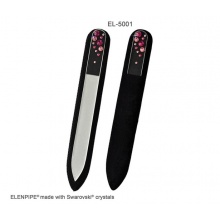 Pilnik szklany do paznokci EL-5001 "Waterfall Pink" ze Swarovski® crystals 13 cm