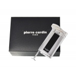 Zapalniczka do fajki Pierre Cardin 11880 metal/gaz, piezo, srebrna, z ubijakiem 3.7 x 7.8 x 1.6 cm