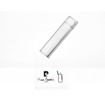 Zapalniczka Pierre Cardin 11082 "Juliette", metal/gaz, piezo, srebrna ze wzorkiem 82x12x22 mm