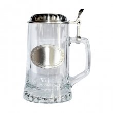 Artina kufel do piwa 93365 (93314) "Grawer" szklo/cyna, 425 ml, 18 cm
