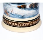 Artina kufel do piwa 93396 "Dziki" cyna/ceramika, 500 ml, 18 cm 