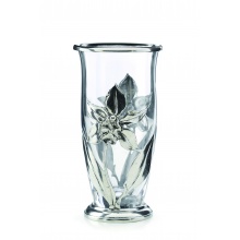 Artina wazon 61105 "Orchidea" szkło/cyna, 25 cm