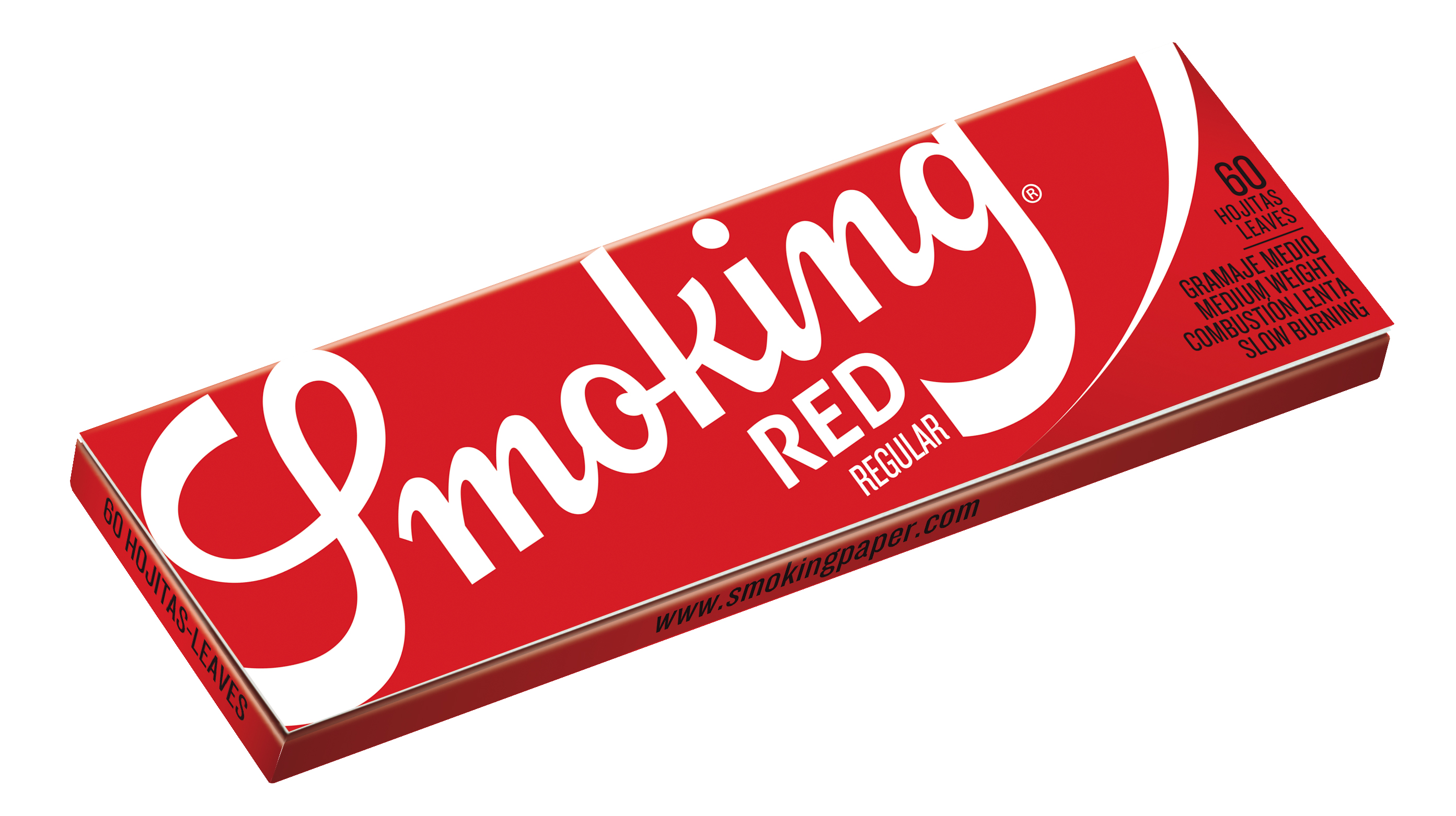 Bibułki do papierosów SP-1004 Smoking Red, 70 mm, 60 szt./op., opakowanie hurtowe.