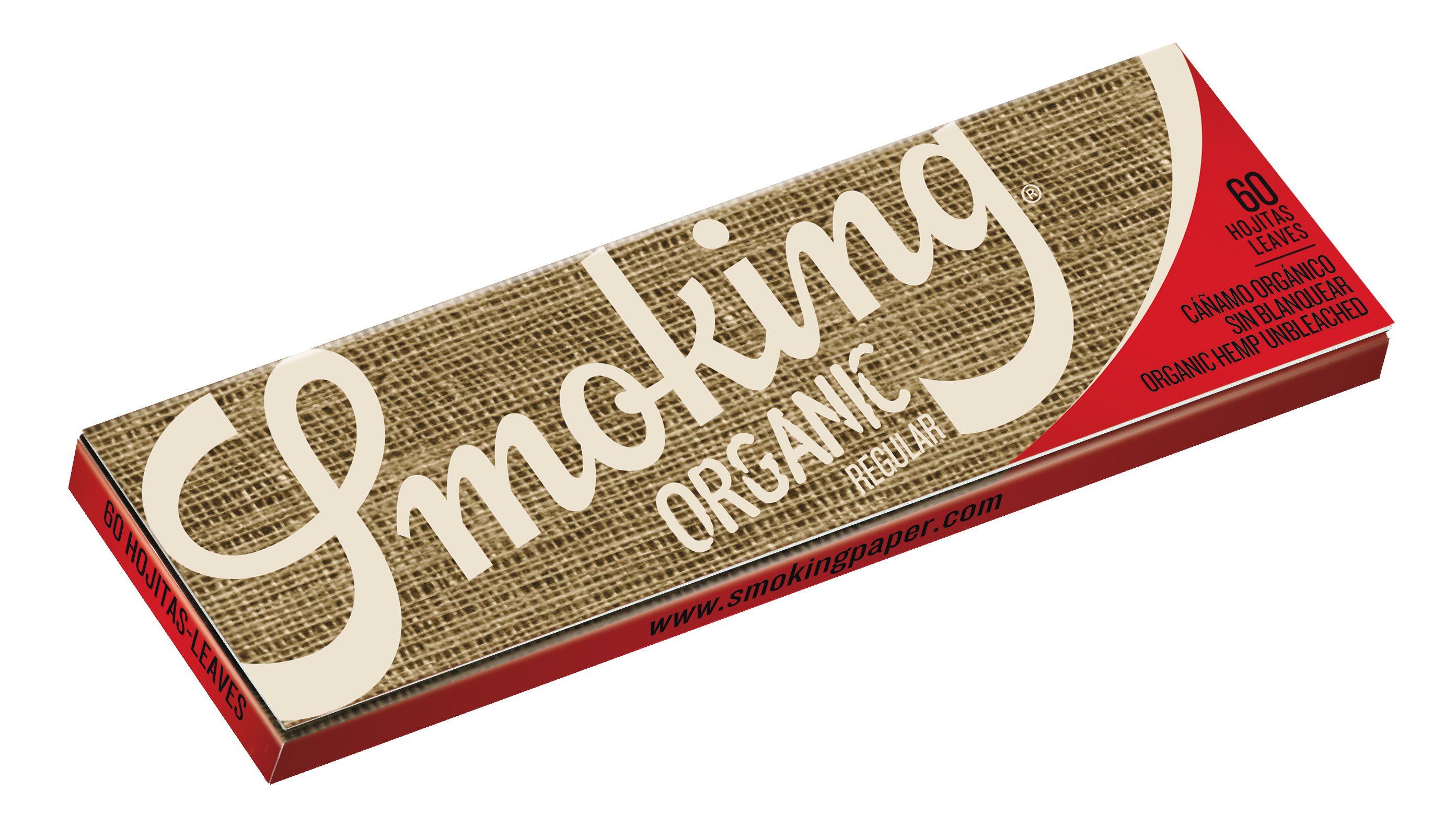 Bibułki do papierosów SP-1005 Smoking Organic Regular, 70 mm, 60 szt./op.
