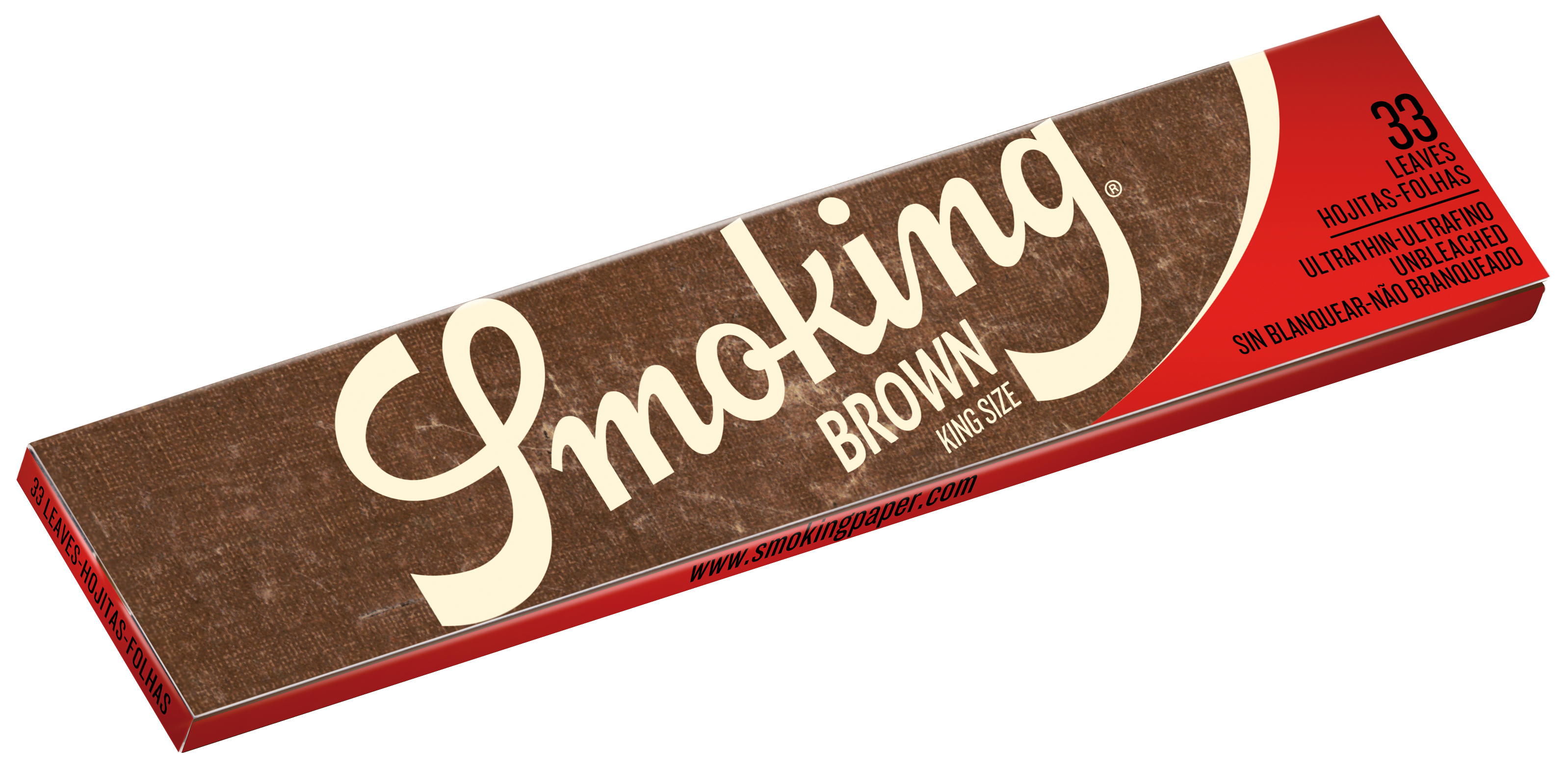 Bibułki do papierosów SP-1017 Smoking KS Brown, 108x44 mm, 33 szt./op.