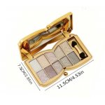 cieni do powiek EL8-222709 La Mei La 10 pastelnych odcieni brązu + aplikator