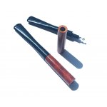Cygarniczka 0004 z wrzośca/czarny plastik, 4 mm, Super Slim