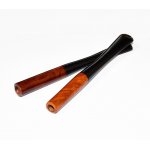 Cygarniczka 0004 z wrzośca/czarny plastik, 4 mm, Super Slim