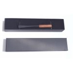 Cygarniczka 0006 z wrzośca/czarny plastik, 6 mm, Slim