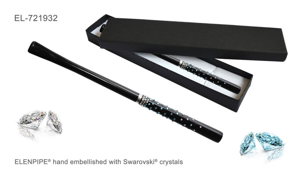 Cygarniczka EL-721932 "Blue Starfall" 19 cm, ze Swarovski® crystals