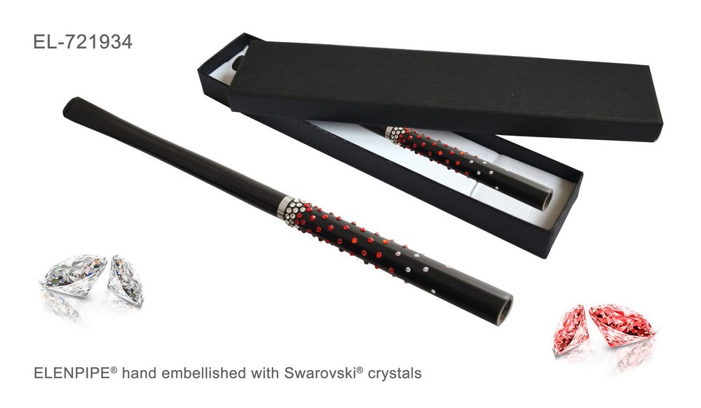 Cygarniczka EL-721934 "Red Starfall" ze  Swarovski® crystals