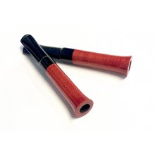 Cygarniczka Mr. Brog 08 z gruszy czarny plastik, 8 mm standard