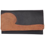 Etui na tytoń 33300 skóra, czarno-brązowe, 15 x 8.5 x 2 cm