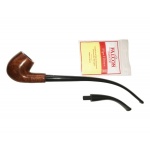 Fajka FALCON Coolway Churchwarden 6081, wrzosiec, dwa ustniki 26 cm