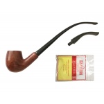 Fajka FALCON Coolway Churchwarden 6081, wrzosiec, dwa ustniki 26 cm