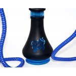 Fajka wodna 0230419  niebiesko-czarna, ceramika/aluminium, 2 węże 45 cm.
