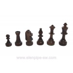 Figury szachowe 3184 N5 drewniane, brązowe