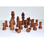 Figury szachowe 3190 drewno/filc, brązowe/beżowe