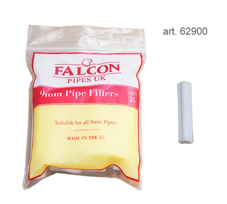 Filtry fajkowe 62900 FALCON, 9 mm, 25 szt.