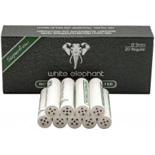 Filtry fajkowe White Elephant 050651 Aktivkohle 20 szt węgiel/ceramika 9 mm