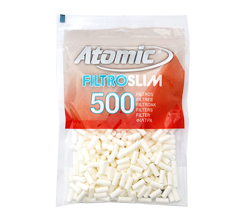 Filtry papierosowe 0163003 Atomic SLIM 6x15 mm, 500 szt.
