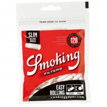 Filtry papierosowe 43406 Smoking Easy Rolling Slim, 6 mm, 120 szt./op. 