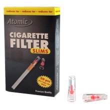 Filtry plastikowe papierosowe 0161200 Atomic, 6 mm, 20 szt./op.  