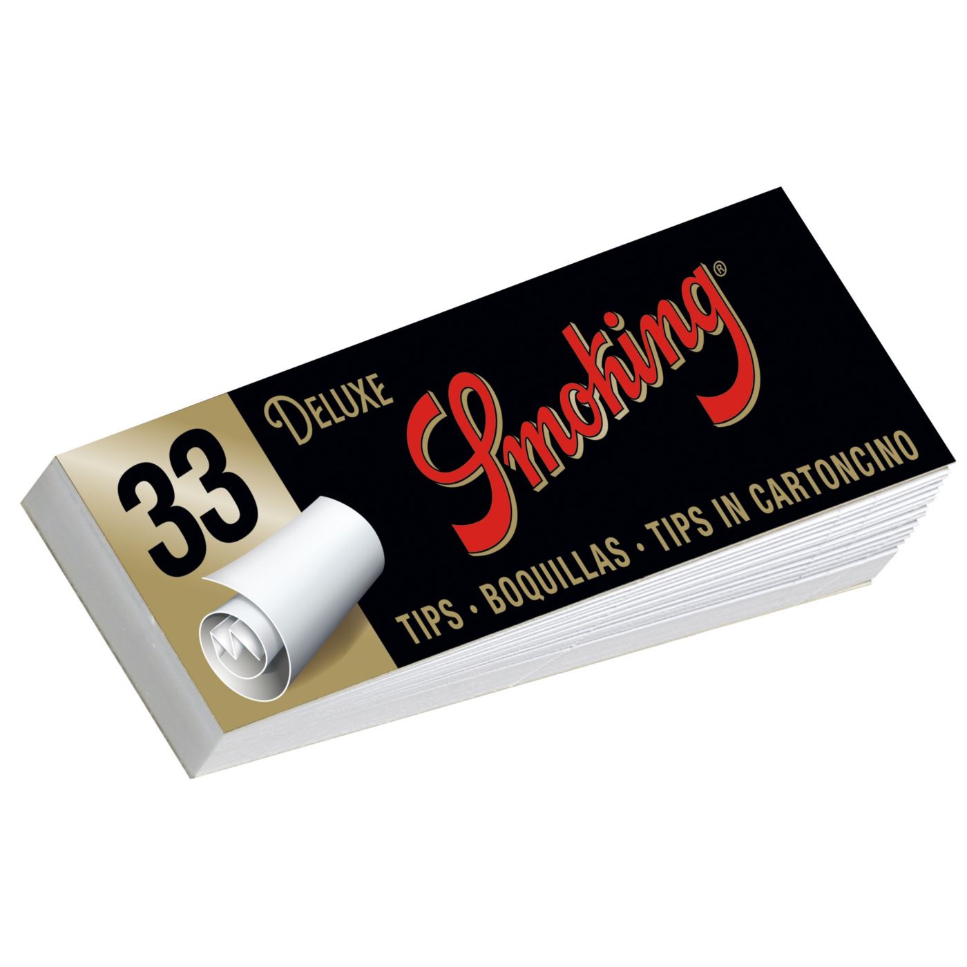Filtry papierosowe do zwijania 43503 Smoking Deluxe Tips King Size, 33 szt./op., 60x25 mm