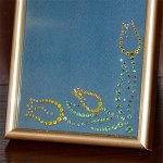 Fotoramka, ramka na zdjęcie EL-10100 „Żółte tulipany” ze Swarovski® crystals