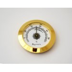 Higrometr analogowy 921210 do humidora okrągły, złoty, d=5 cm