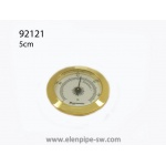 Higrometr analogowy 921210 do humidora, metal/plastik, d=5 cm złoty