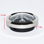 Higrometr analogowy 921330 do humidora 920060 i 920140, metal/plastik, d=4.5 cm srebrny, okrągły
