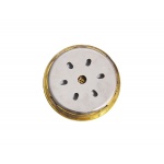 Higrometr analogowy 921440 do humidora, okrągły, metalowy, złoty, d=4.3 cm