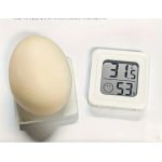 Higrometr cyfrowy 9213801 do humidora, plastik 4.4x4.4 cm prostokątny, biały