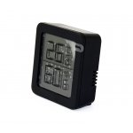 Higrometr cyfrowy z termometrem TFA 921001, plastik, 6x6 cm, prostokątny, czarny