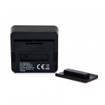 Higrometr cyfrowy z termometrem TFA 921001, plastik, 6x6 cm, prostokątny, czarny