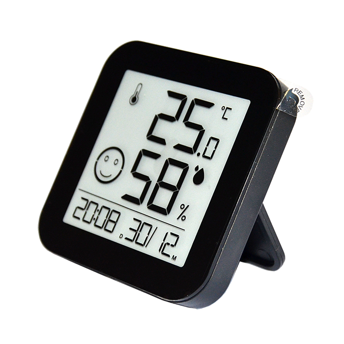 Higrometr cyfrowy z termometrem TFA 921003 plastik, 7.5x7.5 cm, prostokątny, czarny