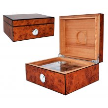 Humidor 0259500 na 15-20 cygar, cedr, brązowy, z zestawem akcesorii.