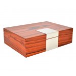 Humidor 09418 na 20 cygar, cedr/fornir, brązowy, wysoki połysk, 30.5x17.5x8.5 cm