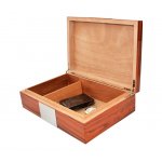 Humidor 09418 na 20 cygar, cedr/fornir, brązowy, wysoki połysk, 30.5x17.5x8.5 cm