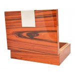 Humidor 09418 na 20 cygar, cedr/fornir, brązowy, wysoki połysk, 30.5x17.5x8.5 cm