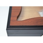 Humidor 09421 na 12 cygar, cedr/szkło, brązowy, 26x22x6.5 cm