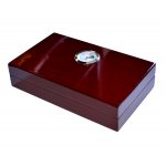 Humidor 09425 na 6 cygar, cedr, bordowy, lakierowany 19x11x4.5 cm