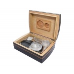 Humidor 09434 na 12 cygar, cedr, czarny, 26x18.5x8 cm