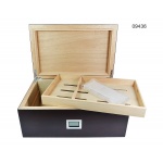 Humidor 09436 na 100 cygar, cedr, brązowy, 38.5x25x16.5 cm