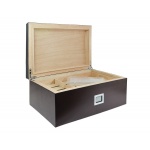 Humidor 09436 na 100 cygar, cedr, brązowy, 38.5x25x16.5 cm