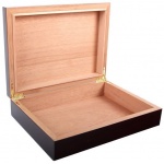 Humidor 09452 na 12 cygar, cedr, ciemny mahoń, 27x20x6.7 cm WYSOKI POŁYSK